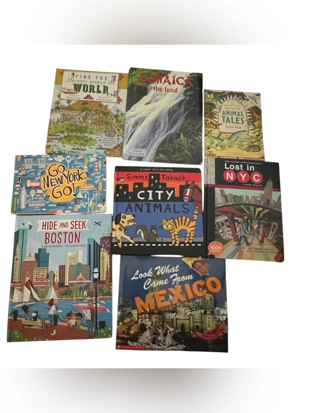 Children's Board & Picture Books - Travel and Nature Titles Lot of 8 Books